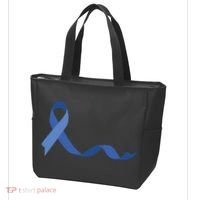 Colon Cancer Awareness Ribbon Tote Bag thumb 3