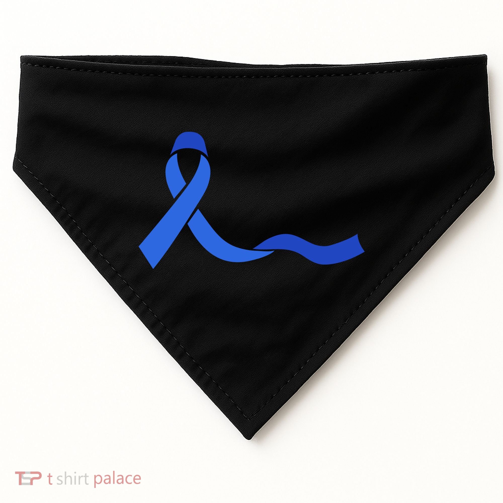 Colon Cancer Awareness Ribbon USA-Made Doggie Bandana