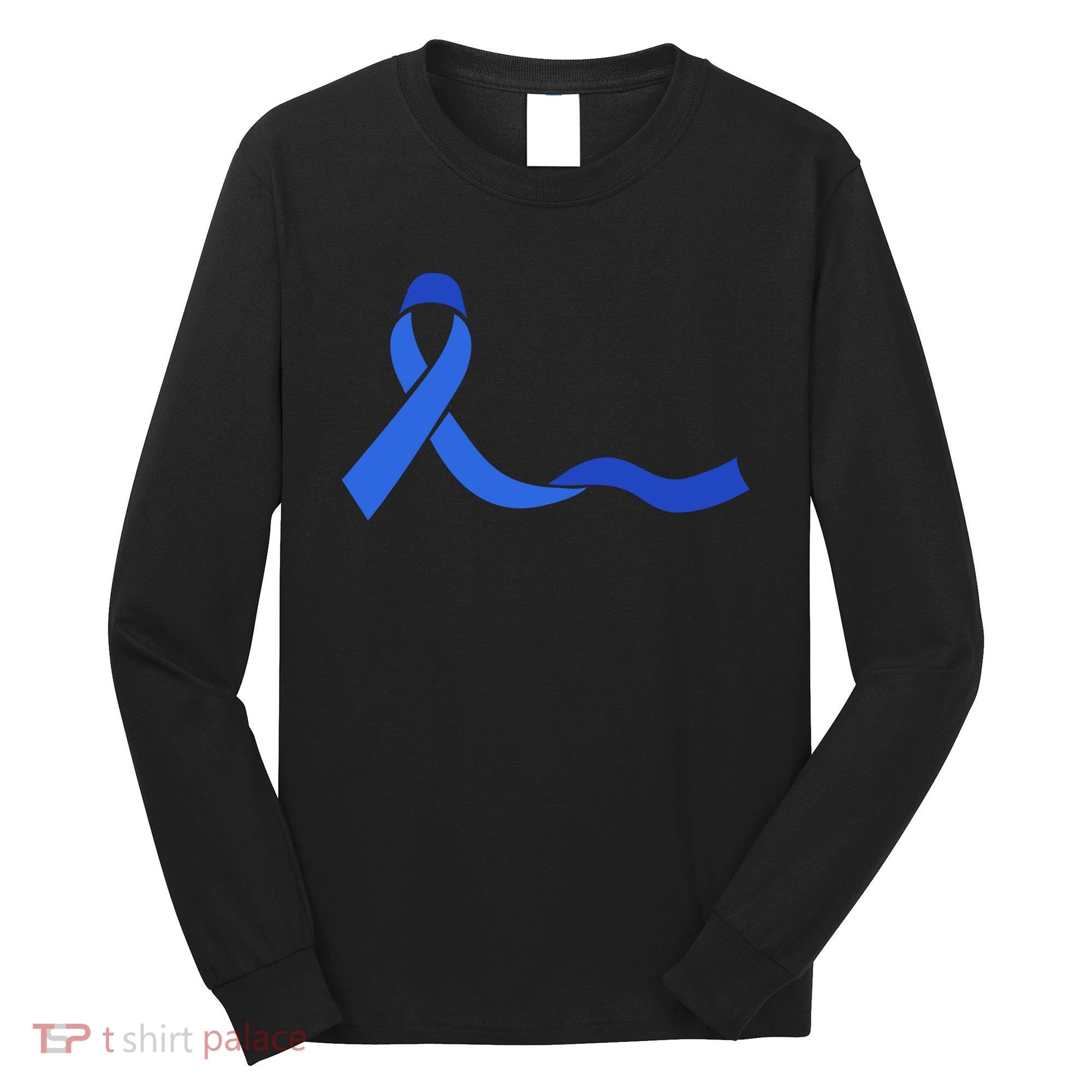 Colon Cancer Awareness Ribbon Long Sleeve Shirt