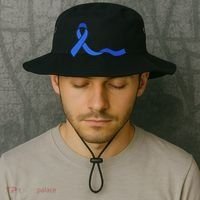 Colon Cancer Awareness Ribbon Bucket Hat thumb 2