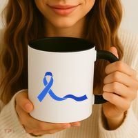 Colon Cancer Awareness Ribbon Coffee Mug thumb 3