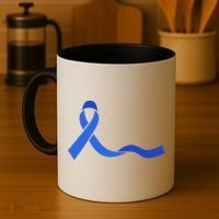 Colon Cancer Awareness Ribbon Coffee Mug thumb 4