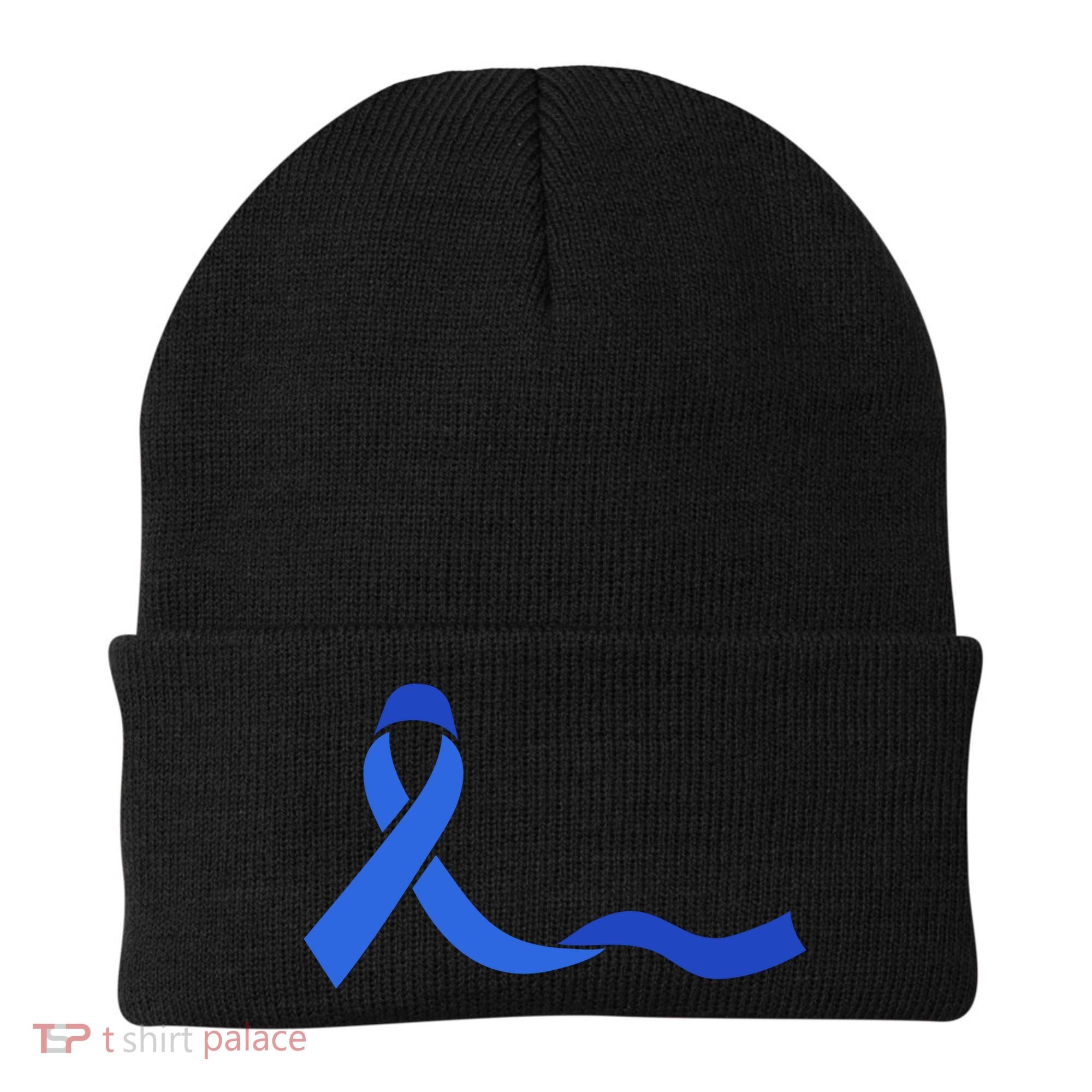 Colon Cancer Awareness Ribbon Beanie
