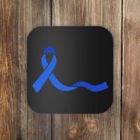 Colon Cancer Awareness Ribbon Coaster thumb 0