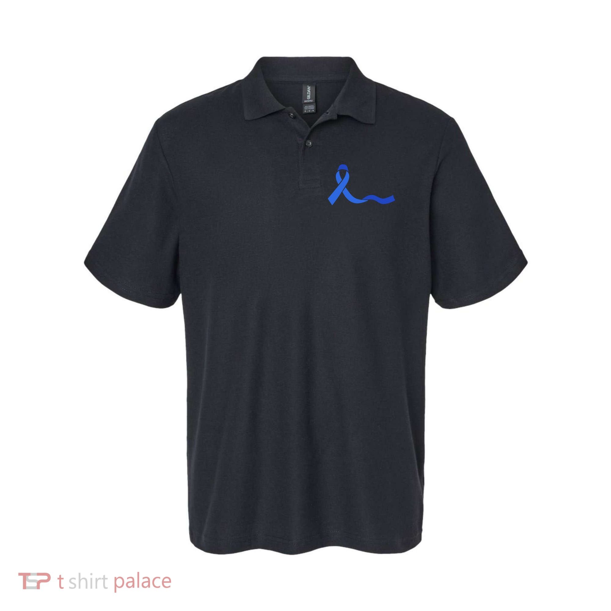 Colon Cancer Awareness Ribbon Polo