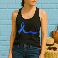 Colon Cancer Awareness Ribbon Women's Tank Top thumb 2