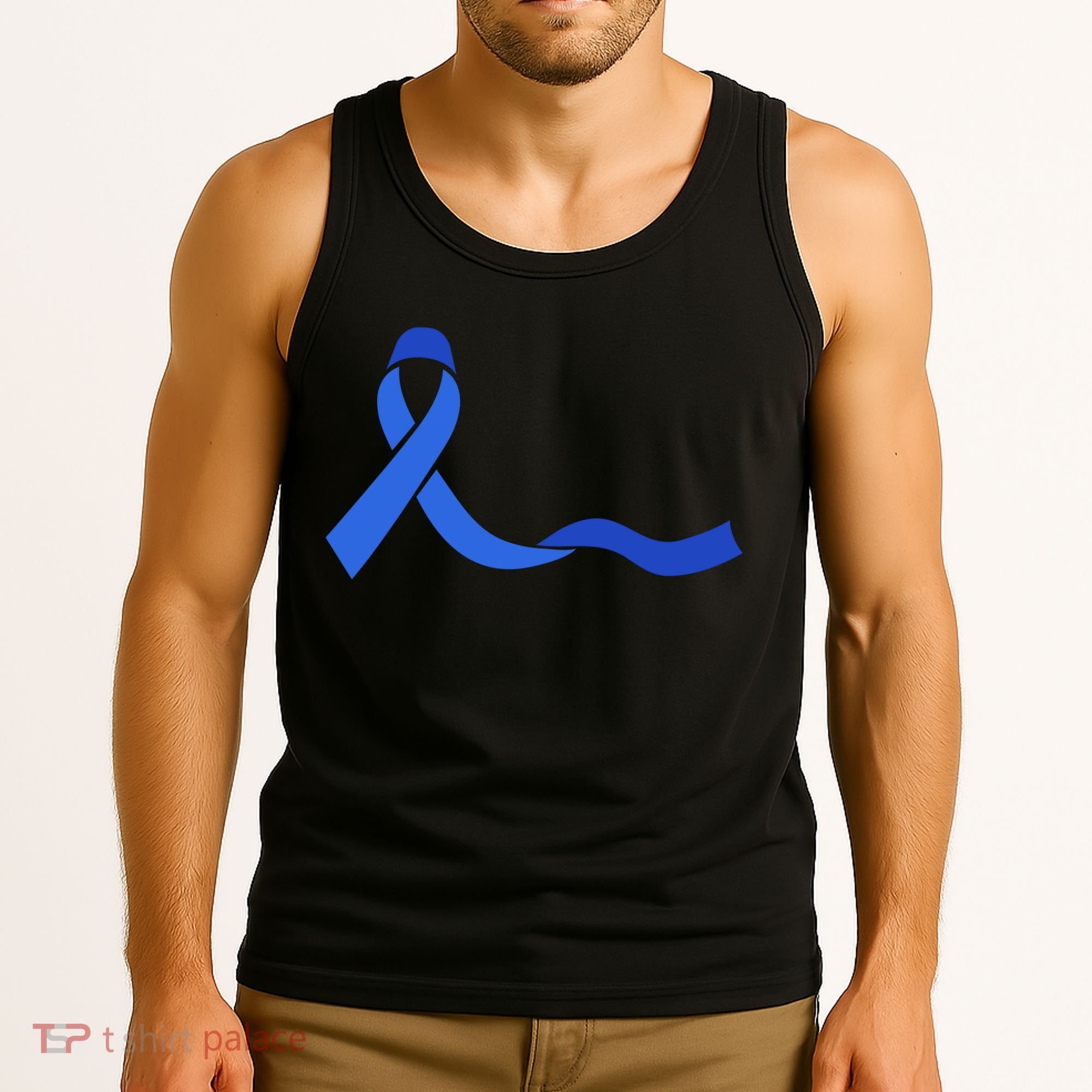 Colon Cancer Awareness Ribbon Tank Top