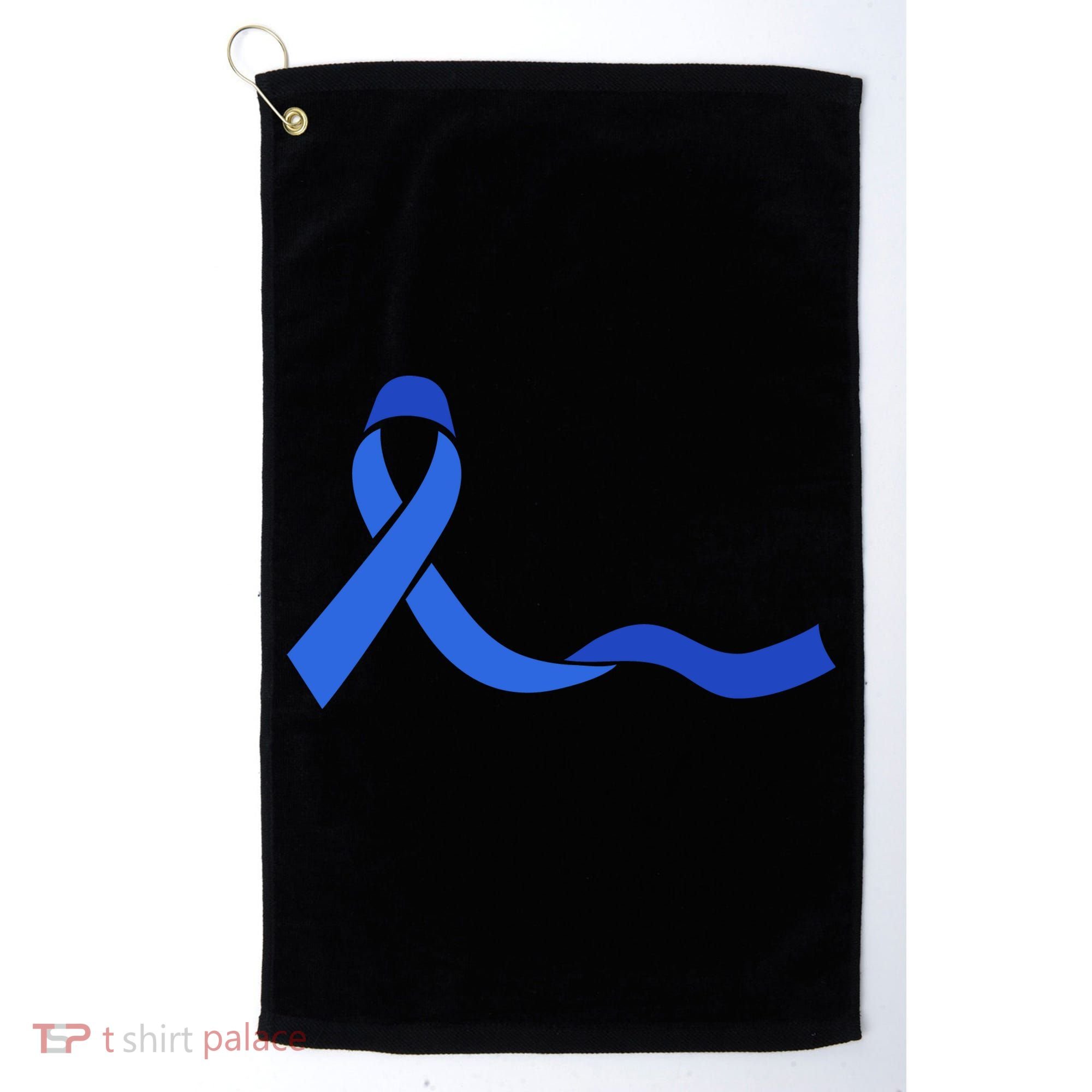 Colon Cancer Awareness Ribbon Golf Towel