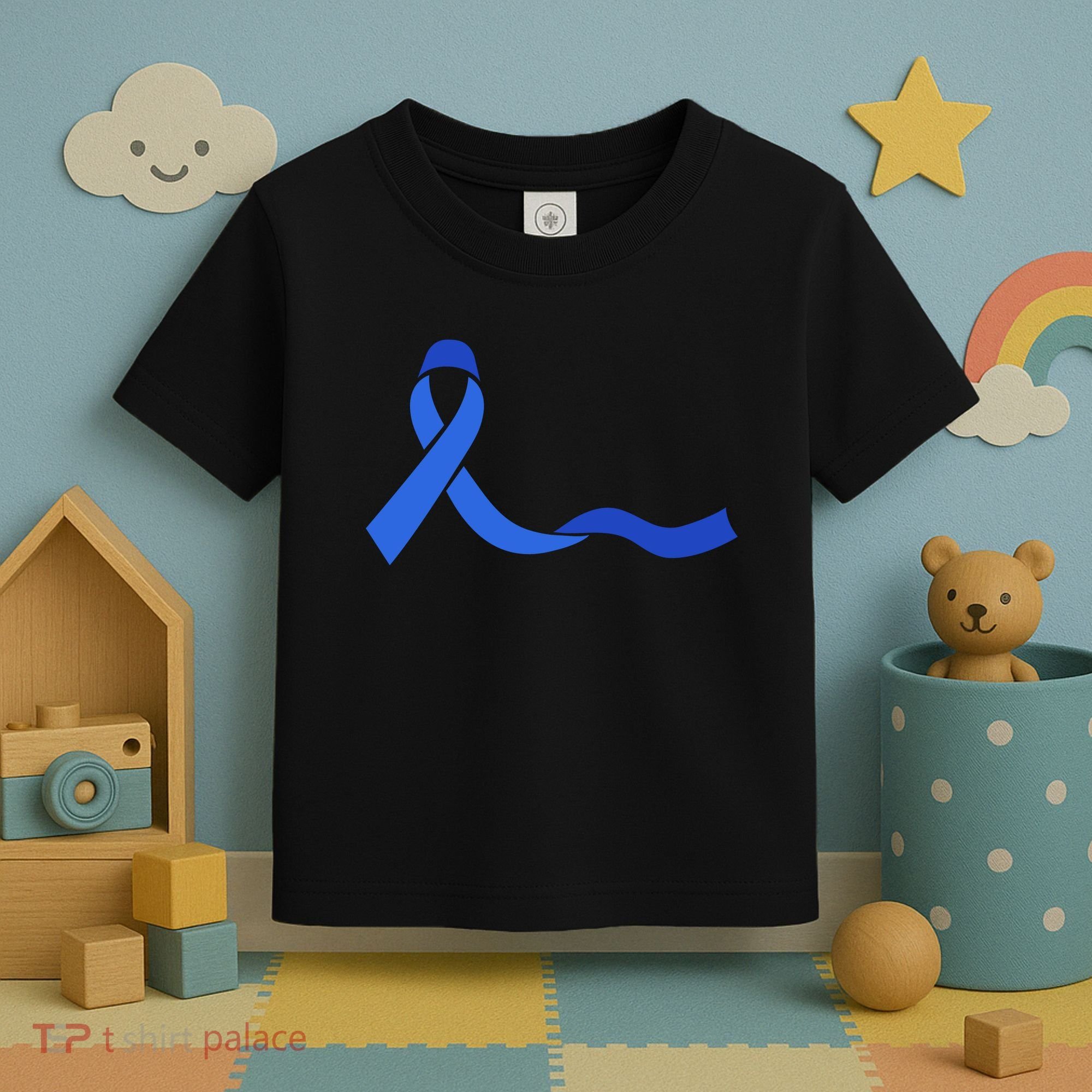 Colon Cancer Awareness Ribbon Toddler T-Shirt