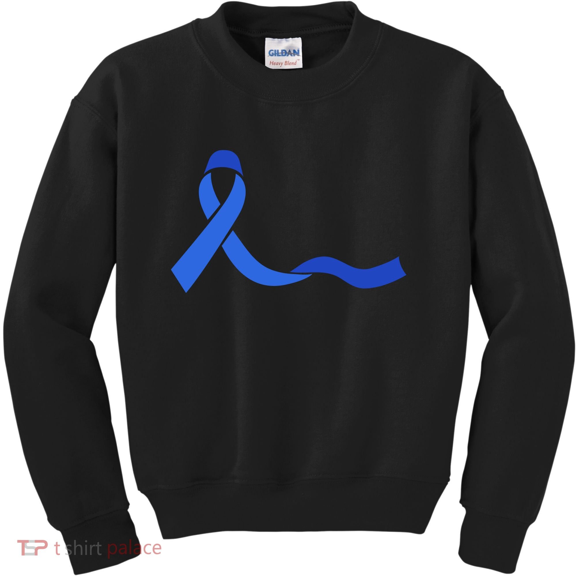 Colon Cancer Awareness Ribbon Kids Sweatshirt