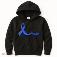 Colon Cancer Awareness Ribbon Kids Hoodie thumb 0