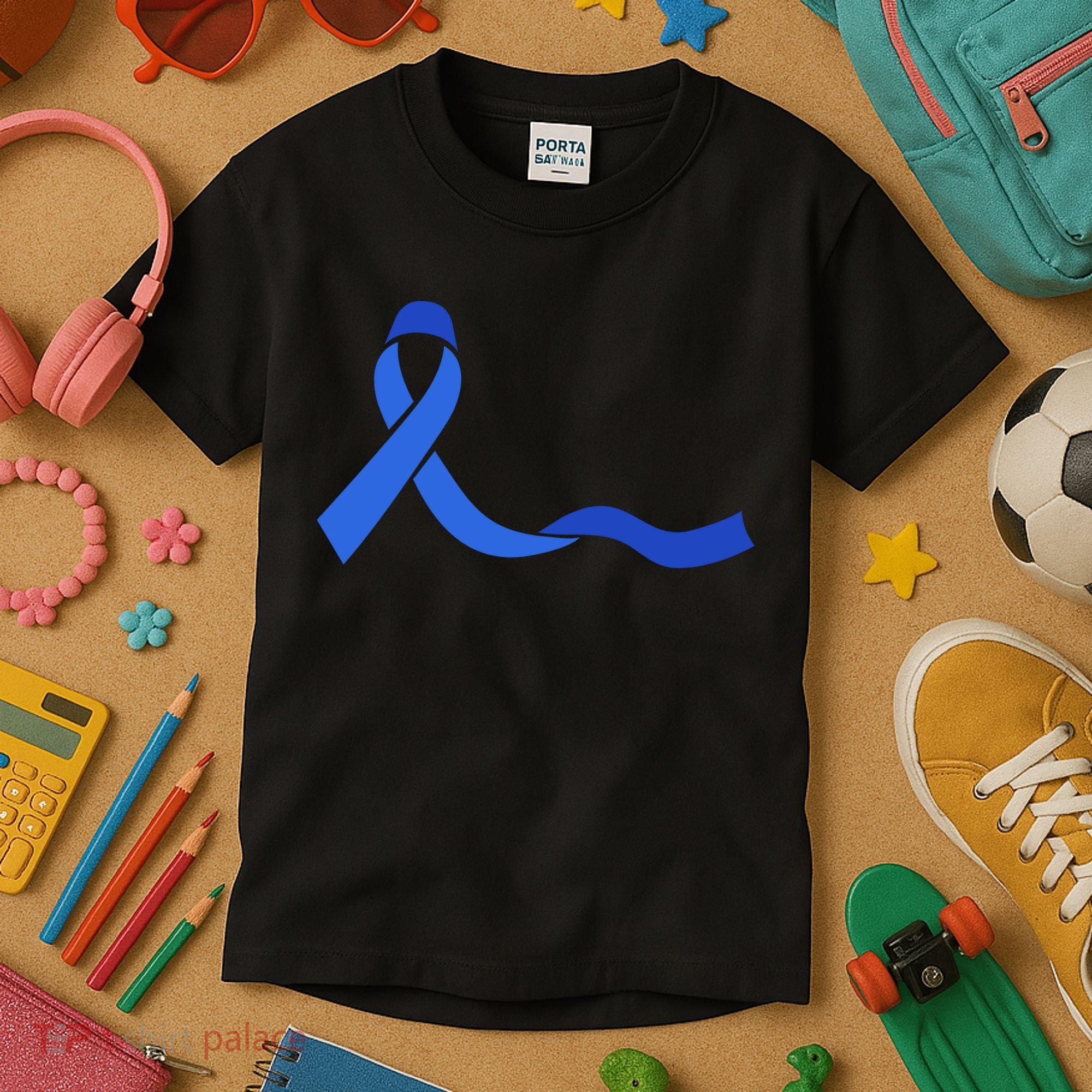 Colon Cancer Awareness Ribbon Kids T-Shirt