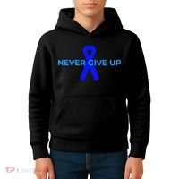 Colon Cancer Awareness Ribbons Kids Hoodie thumb 4