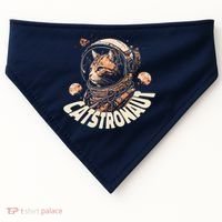 Catstronaut Cat Animal Astronaut USA-Made Doggie Bandana thumb 0