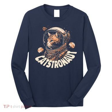 Catstronaut Cat Animal Astronaut Long Sleeve Shirt
