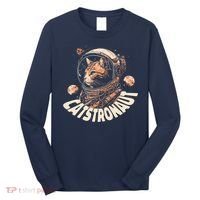 Catstronaut Cat Animal Astronaut Long Sleeve Shirt thumb 0