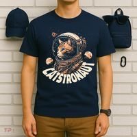 Catstronaut Cat Animal Astronaut T-Shirt thumb 6