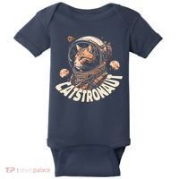 Catstronaut Cat Animal Astronaut Baby Bodysuit thumb 0