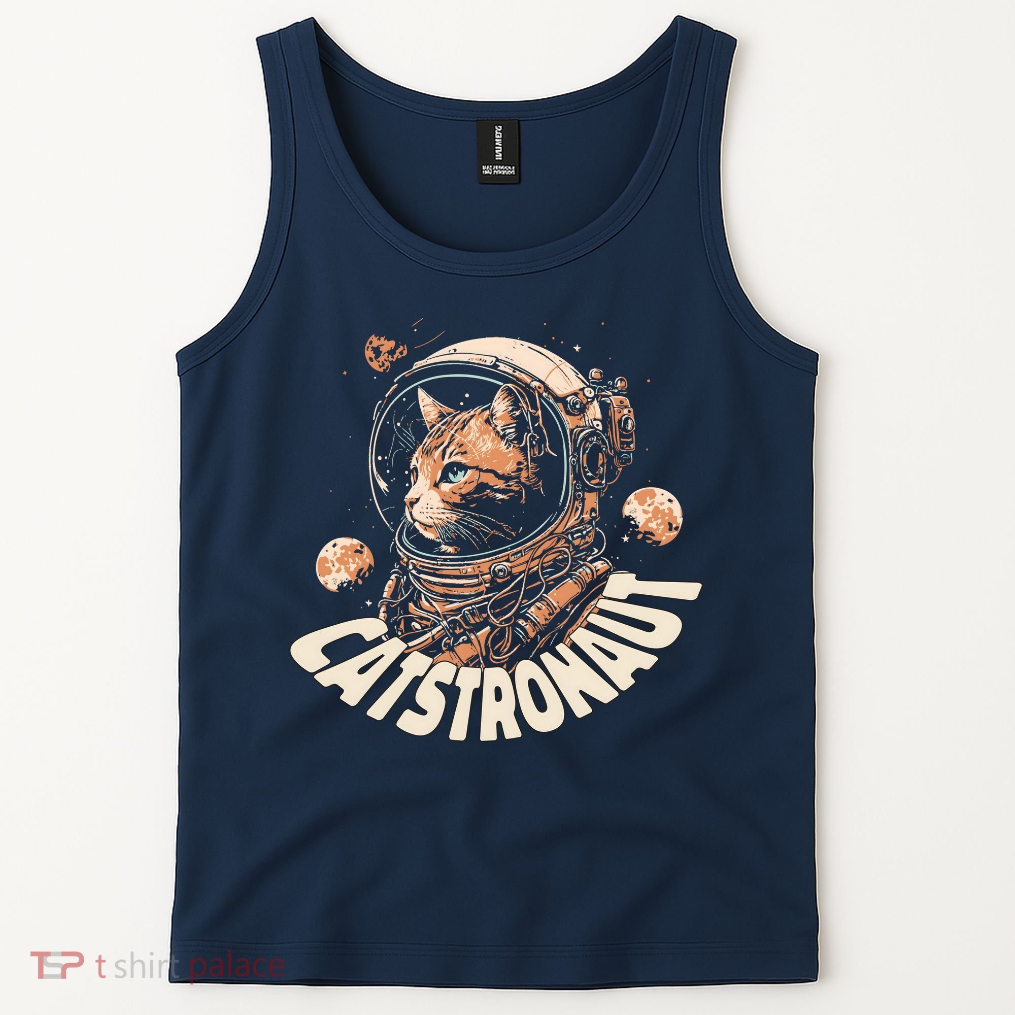 Catstronaut Cat Animal Astronaut Tank Top