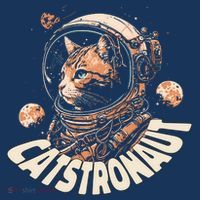 Catstronaut Cat Animal Astronaut Women's Long Sleeve Shirt thumb 2