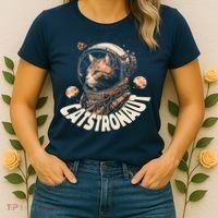 Catstronaut Cat Animal Astronaut Women's T-Shirt thumb 2