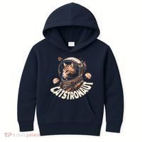 Catstronaut Cat Animal Astronaut Kids Hoodie thumb 0
