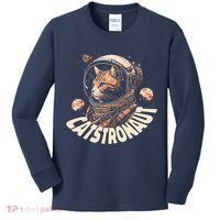 Catstronaut Cat Animal Astronaut Kids Long Sleeve Shirt thumb 0