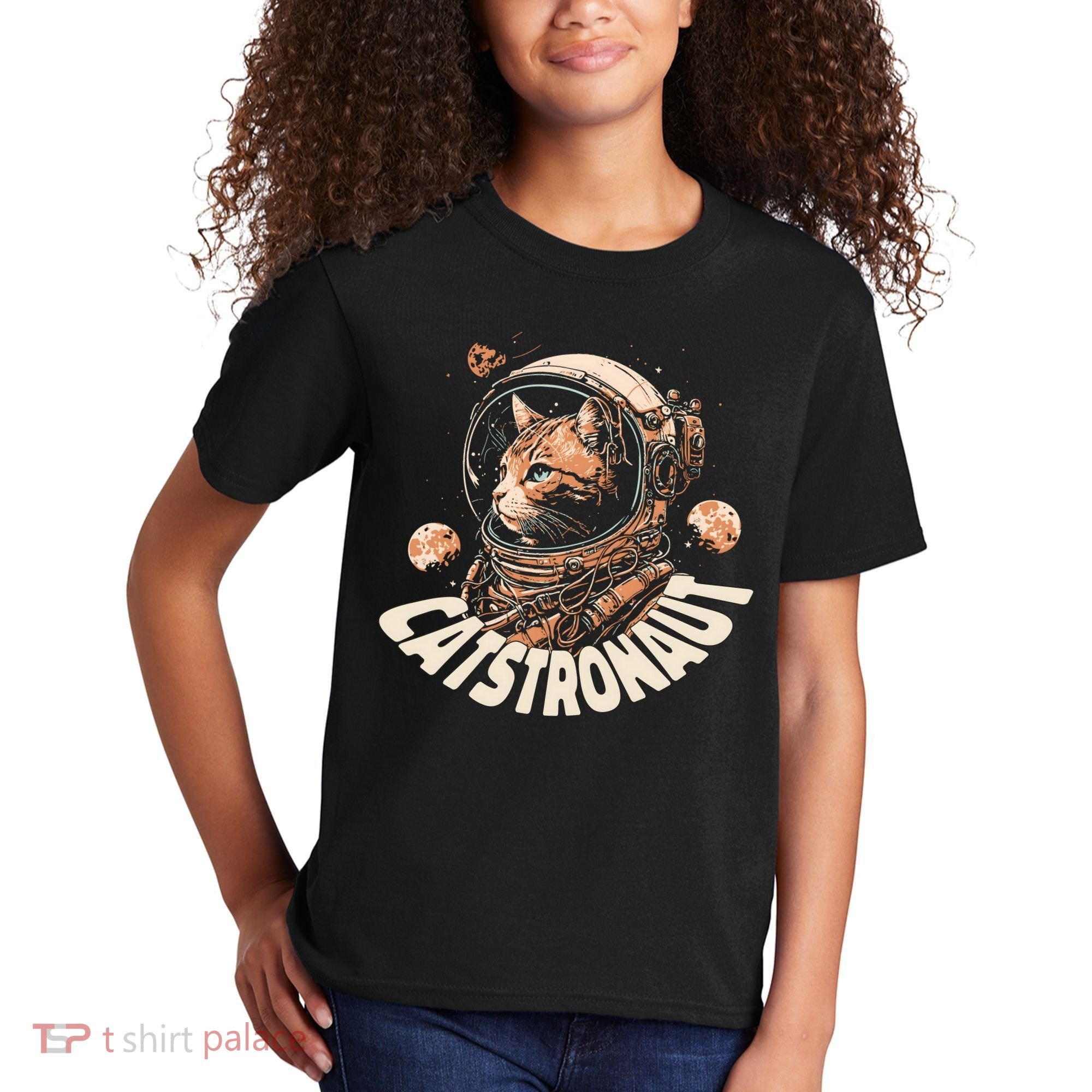Catstronaut Cat Animal Astronaut Kids T-Shirt