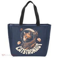 Catstronaut Cat Animal Astronaut Tote Bag thumb 0
