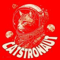 Catstronaut Cat Animal Astronaut Santa Hat thumb 1