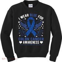Colon Cancer Awareness Kids Sweatshirt thumb 0