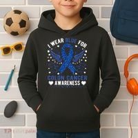 Colon Cancer Awareness Kids Hoodie thumb 2