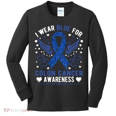 Colon Cancer Awareness Kids Long Sleeve Shirt