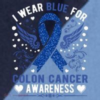 Colon Cancer Awareness Raglan Baseball Sleeve Shirt thumb 2