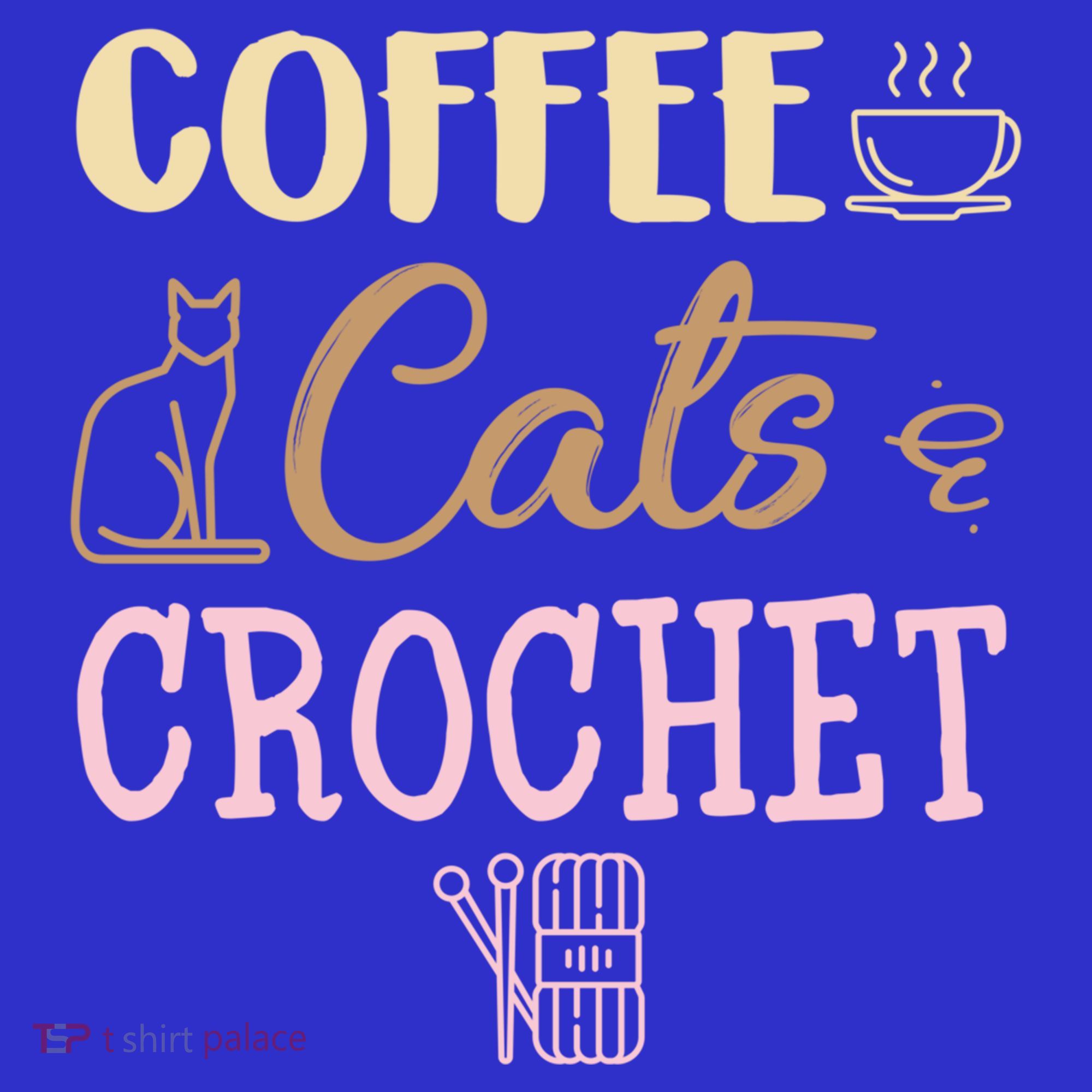 Coffee Cats And Crochet Knitting And Crocheting For Cat Lovers Meaningful Gift Apron