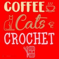 Coffee Cats And Crochet Knitting And Crocheting For Cat Lovers Meaningful Gift Santa Hat thumb 1