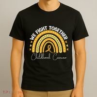 Childhood Cancer Awareness Gold Ribbon T-Shirt thumb 3