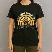 Childhood Cancer Awareness Gold Ribbon T-Shirt thumb 4