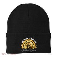 Childhood Cancer Awareness Gold Ribbon Beanie thumb 0