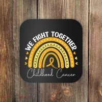 Childhood Cancer Awareness Gold Ribbon Coaster thumb 0