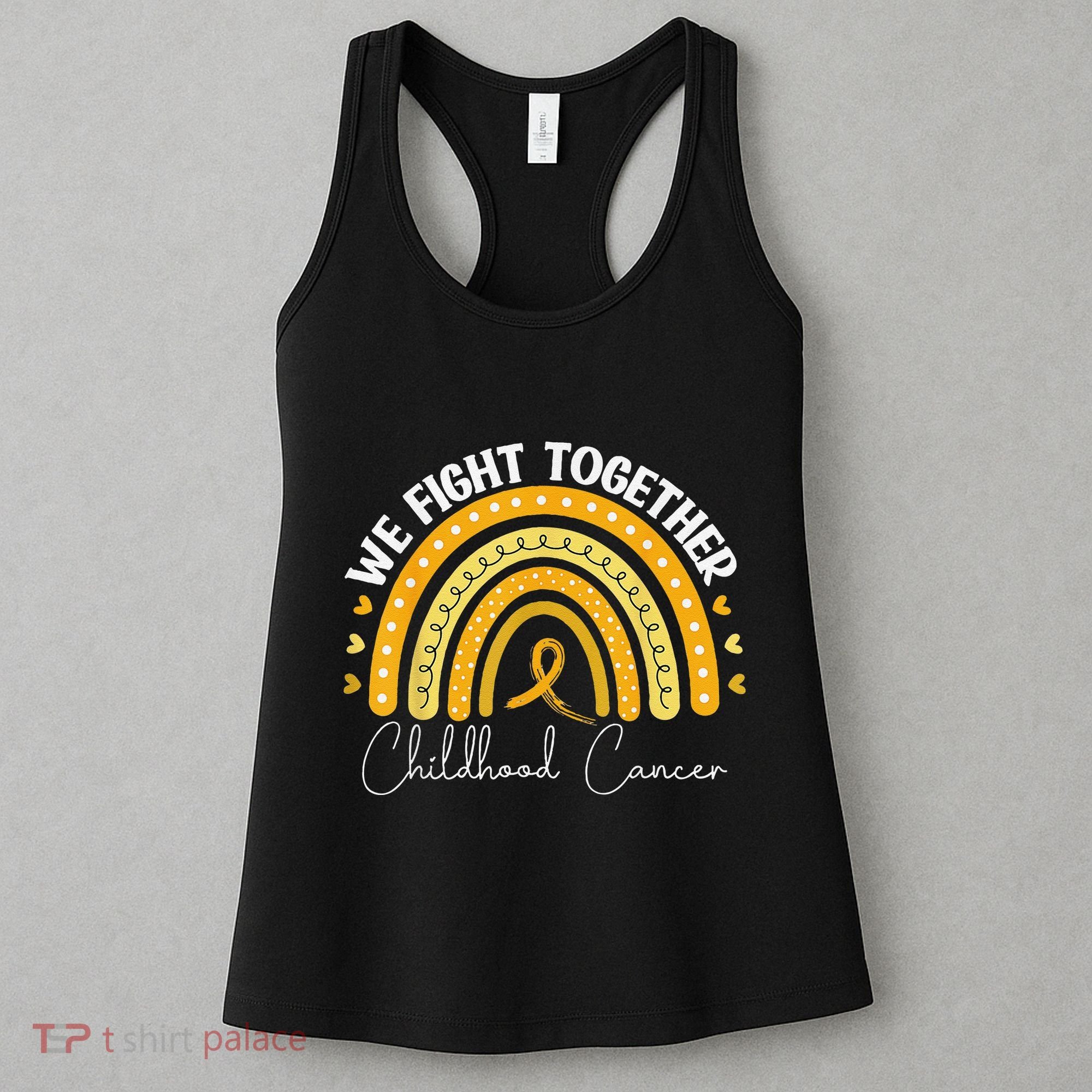 Childhood Cancer Awareness Gold Ribbon Women's Tank Top