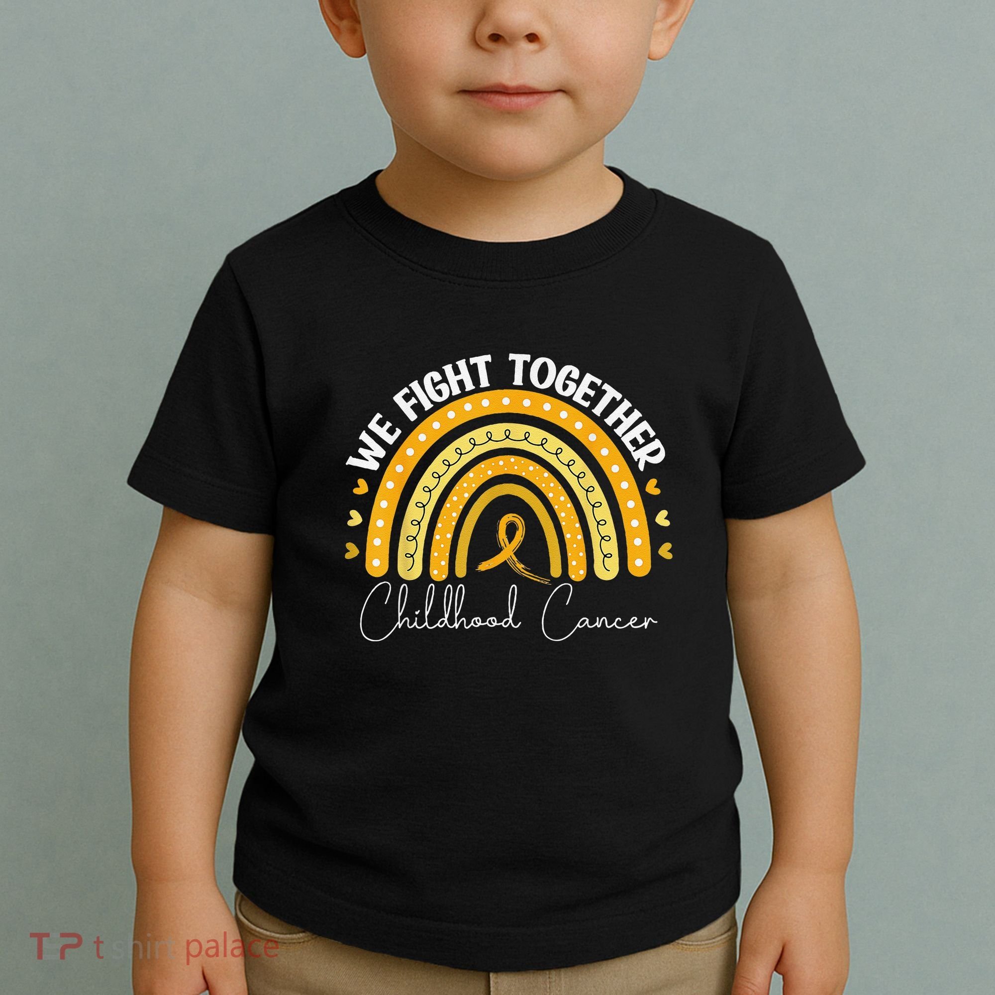 Childhood Cancer Awareness Gold Ribbon Toddler T-Shirt
