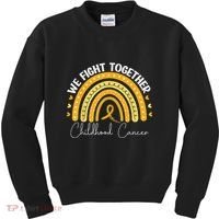 Childhood Cancer Awareness Gold Ribbon Kids Sweatshirt thumb 0