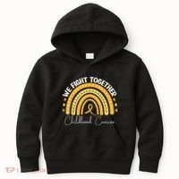 Childhood Cancer Awareness Gold Ribbon Kids Hoodie thumb 0