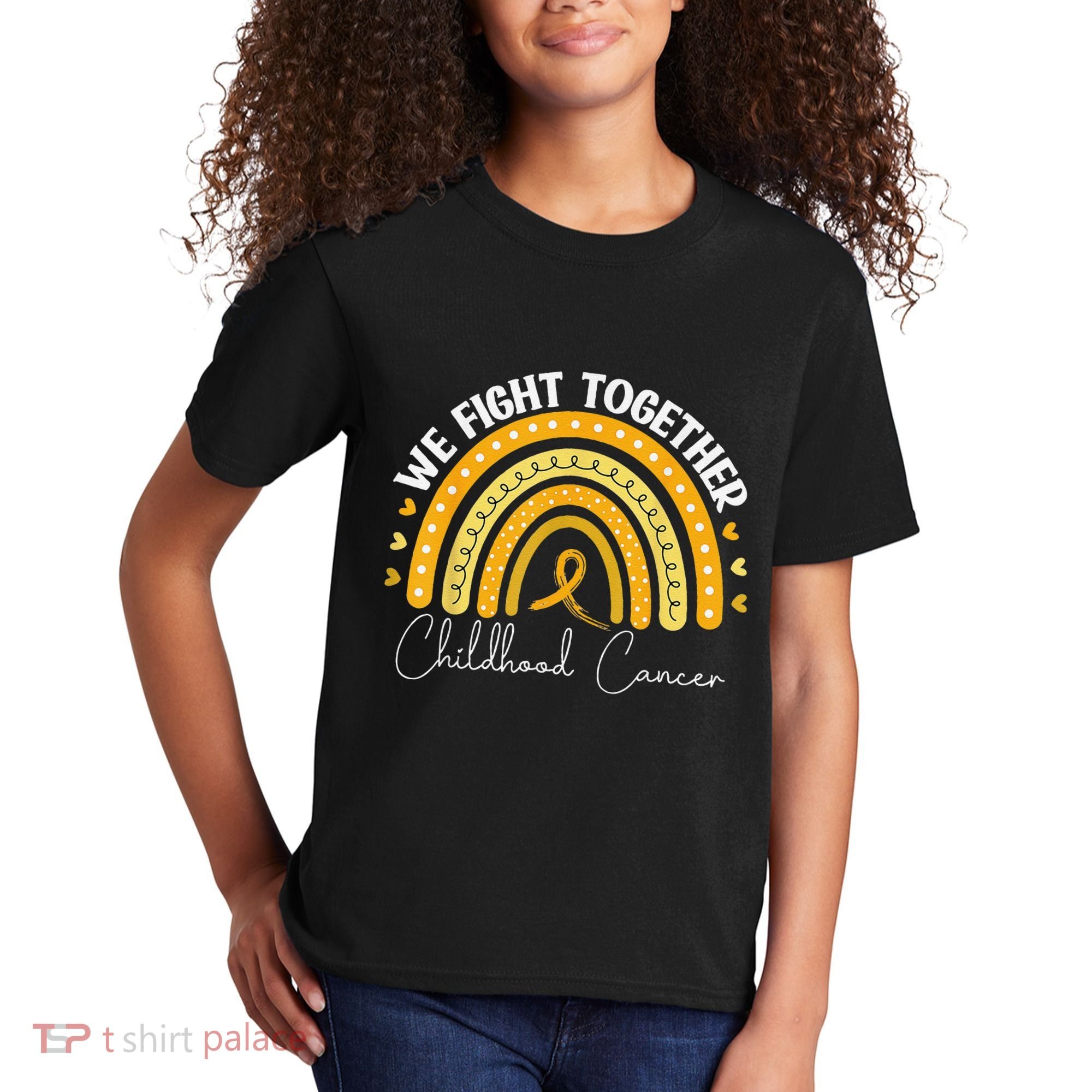 Childhood Cancer Awareness Gold Ribbon Kids T-Shirt