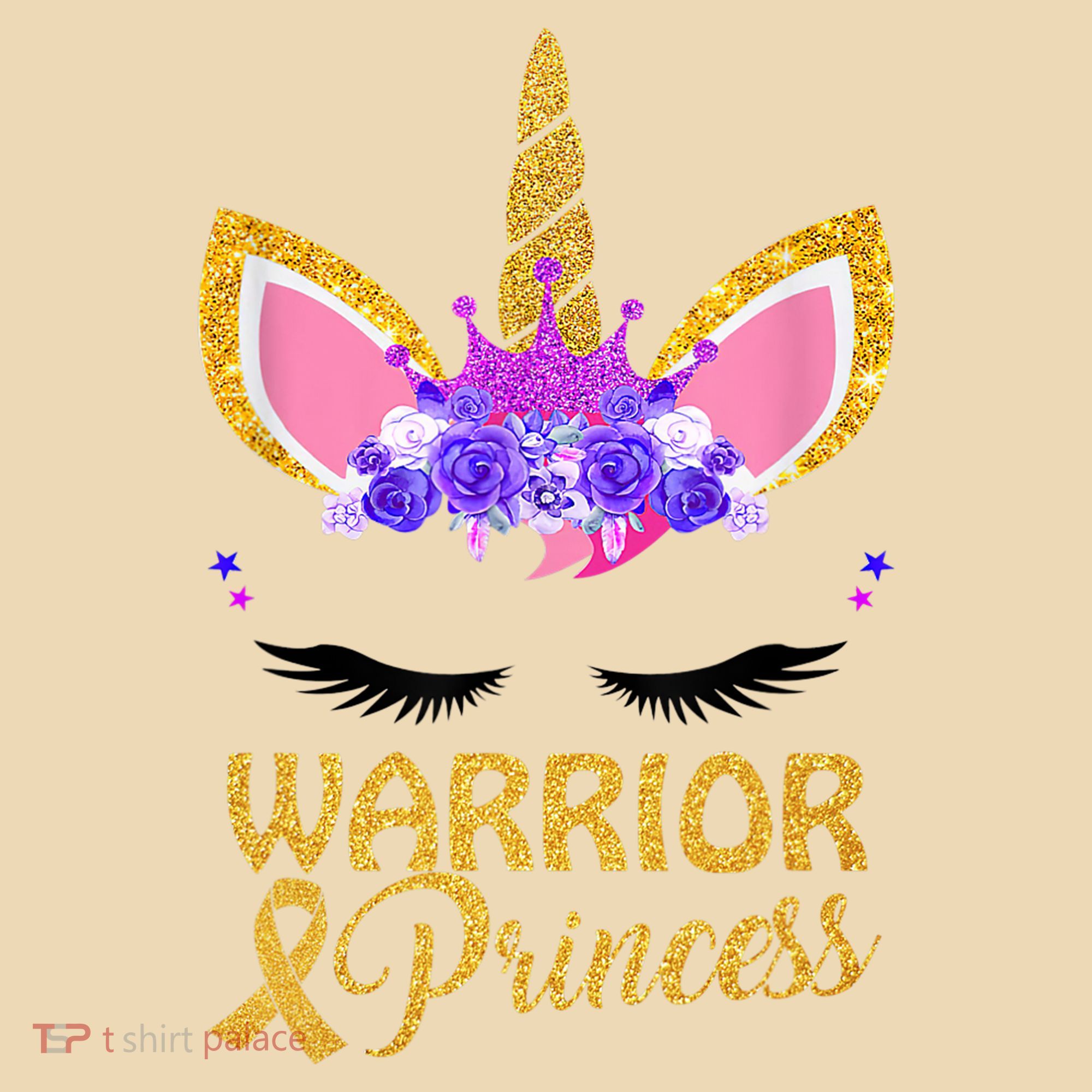 Childhood Cancer Awareness Unicorn Warrior Princess Tote Bag