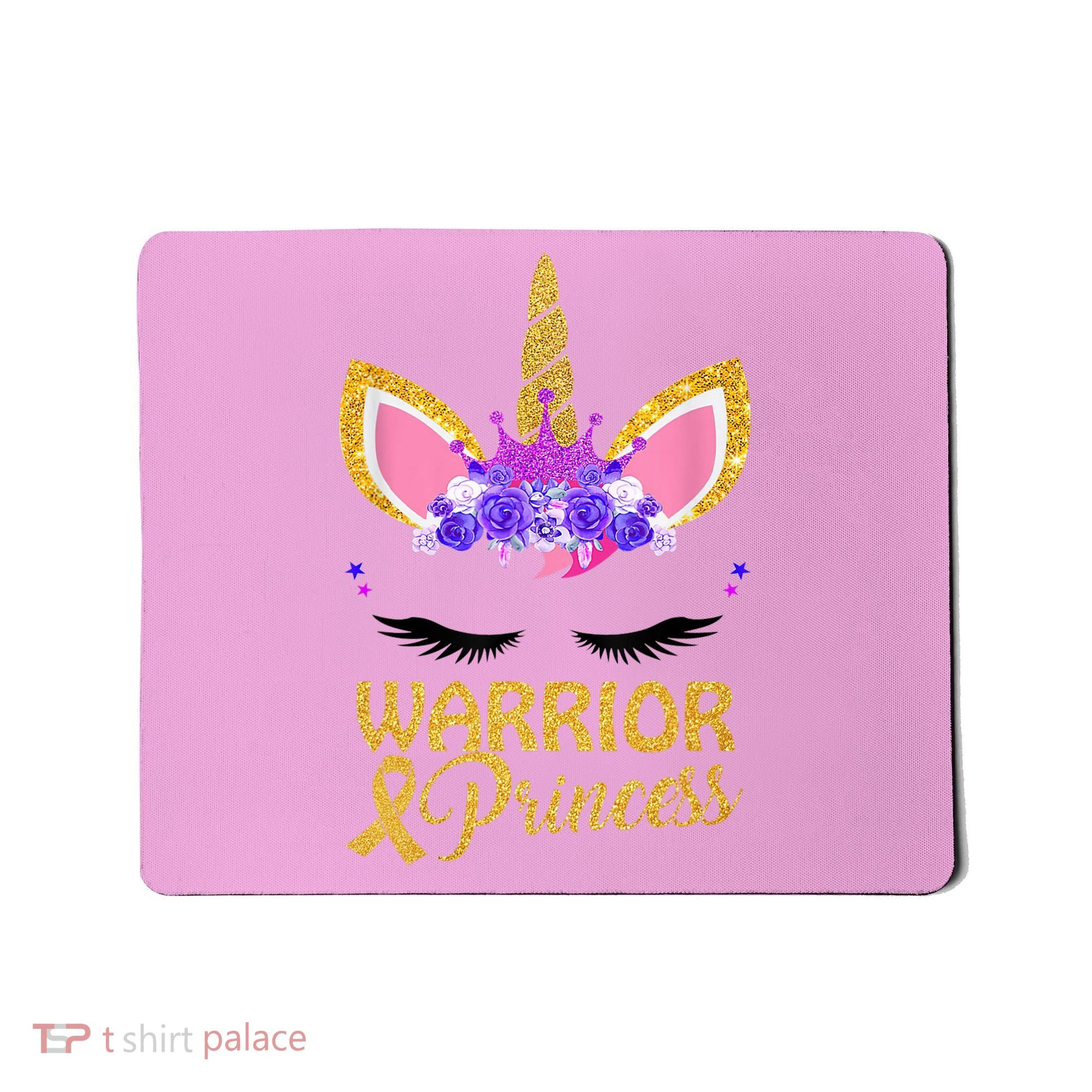 Childhood Cancer Awareness Unicorn Warrior Princess Mousepad