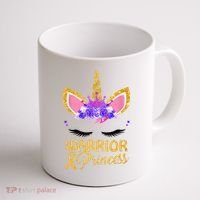 Childhood Cancer Awareness Unicorn Warrior Princess Coffee Mug thumb 1