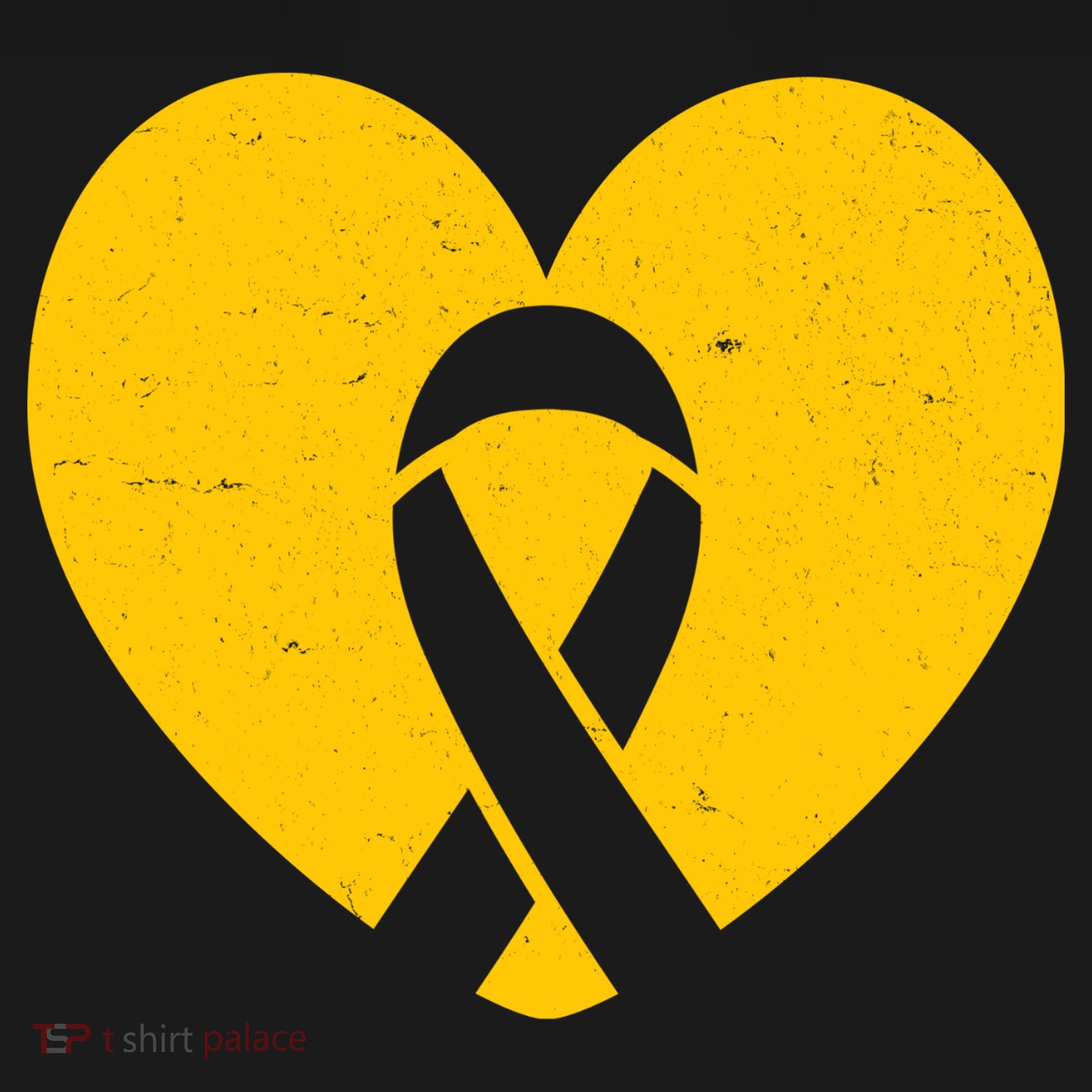 Childhood Cancer Awareness Heart Ribbon Pocket Women's Hoodie