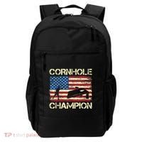 Cornhole Champion American Flag Backpack thumb 0